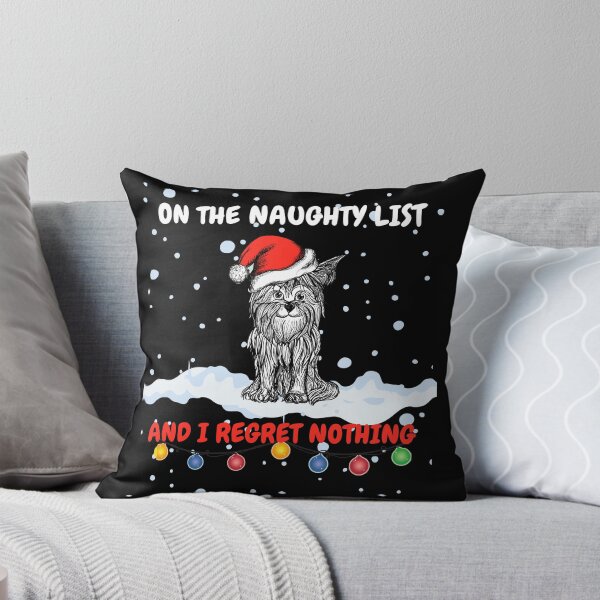 Item preview, on the naughty list and I regret nothing designed and sold by crazy merchs.