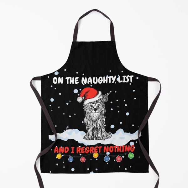 Item preview, on the naughty list and I regret nothing designed and sold by crazy merchs.