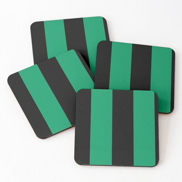 Item preview, Green and black team colours (half and half) designed and sold by NiceEggThreads.