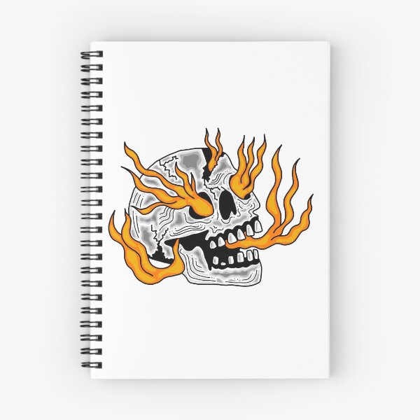 Item preview, Skull on fire designed and sold by EGB-arts.