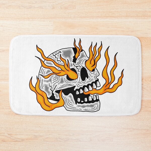 Item preview, Skull on fire designed and sold by EGB-arts.