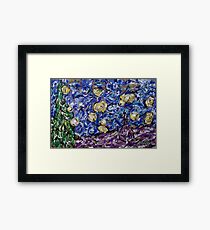 A Starry Evening in 2016 (figurative departure) Framed Print
