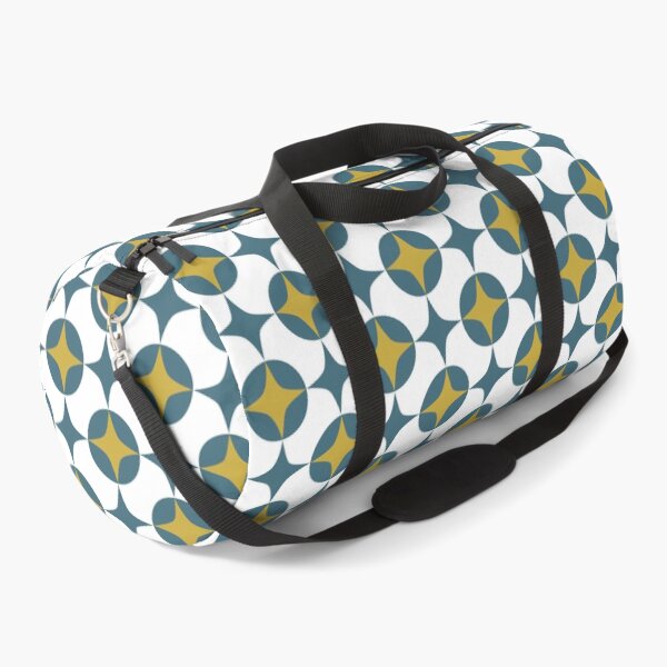 Item preview, Blue And Gold Atomic Star and Circle Mid-century Pattern designed and sold by Orchard Berry.