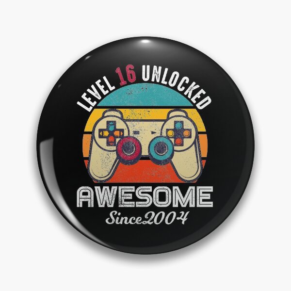 Item preview, Level 16 Unlocked Birthday Awesome Since 2004 designed and sold by RandomStuffShop.