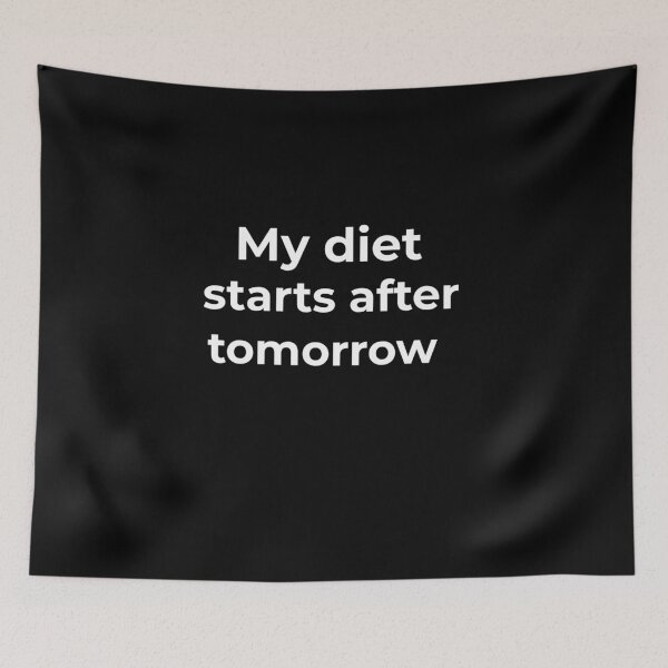 Item preview, My diet starts after tomorroww designed and sold by Fit & Fun  Gallery.