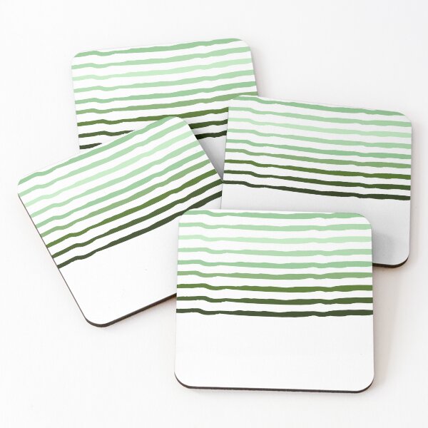 Item preview, Simple White & Green Gradient | Wavy Lines Pattern designed and sold by ukoko.