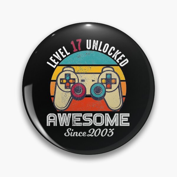 Item preview, Level 17 Unlocked Birthday Awesome Since 2003 designed and sold by RandomStuffShop.