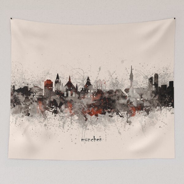Item preview, munich skyline designed and sold by BekimART2.