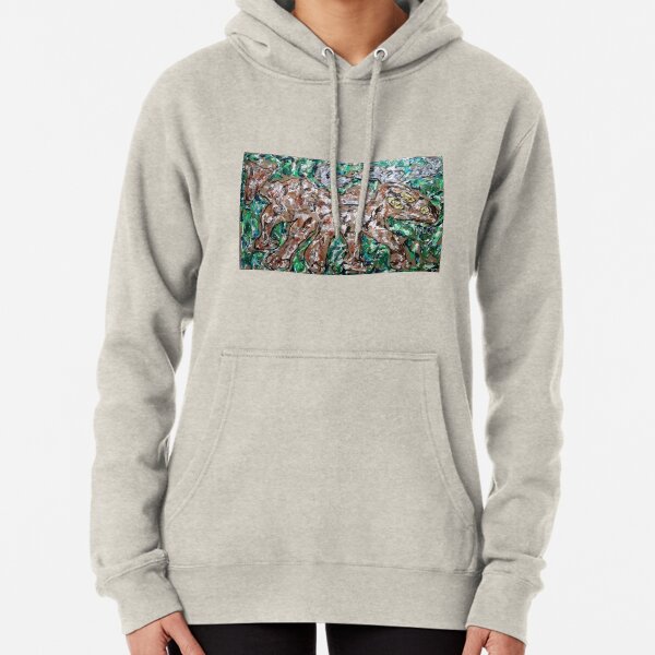 Running Caribou Pullover Hoodie