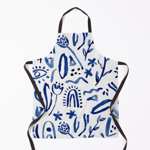 Aperçu de l'œuvre Watercolour Blue Abstract Shapes créée et vendue par RebeccaFlaherty.