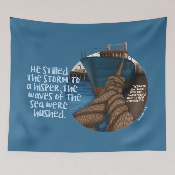 Item preview, He stilled the storm to a whisper designed and sold by LeticiaSteyer.