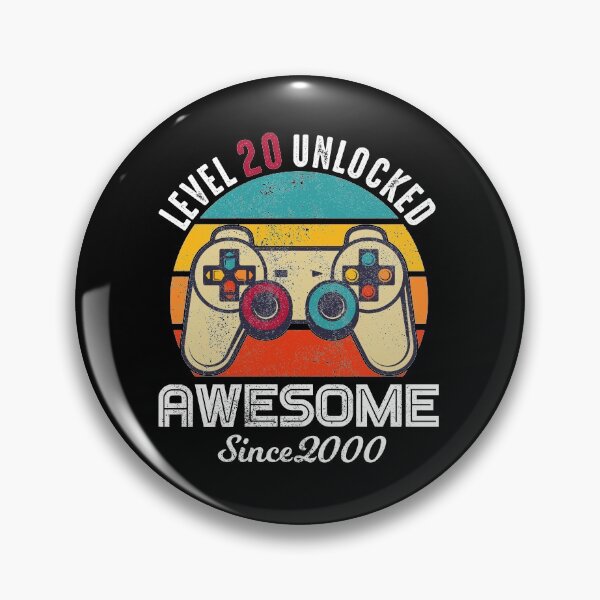 Item preview, Level 20 Unlocked Birthday Awesome Since 2000 designed and sold by RandomStuffShop.