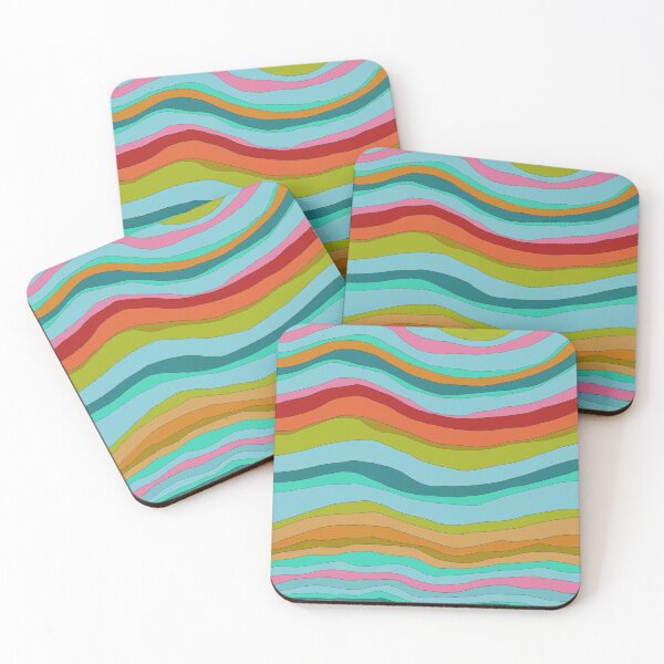 Item preview, Boho Stripes: Blues, Teal, Orange, Green, Pink designed and sold by Whoopsidoodle.