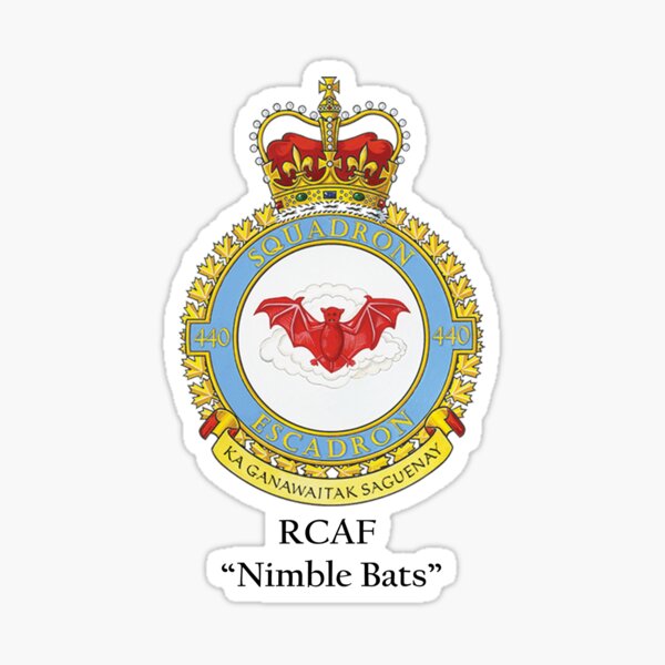 RCAF "Nimble Bat" Squadron - All-Weather (Fighter) unit  Sticker