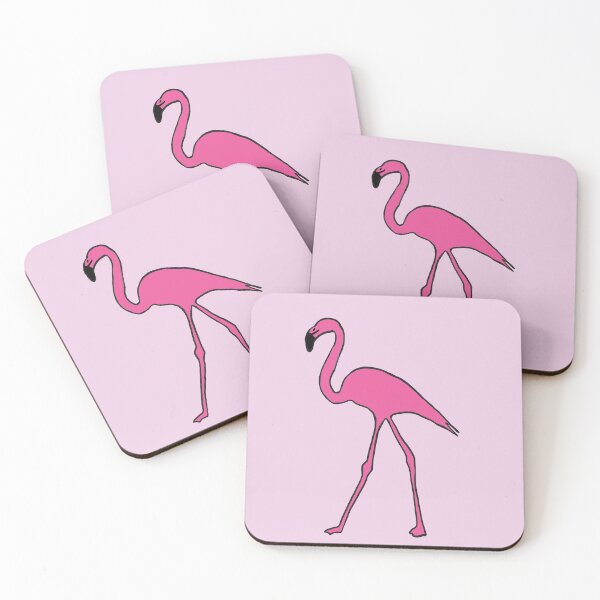 Item preview, Single pink flamingo (dark pink) designed and sold by Attenborough_Fan.