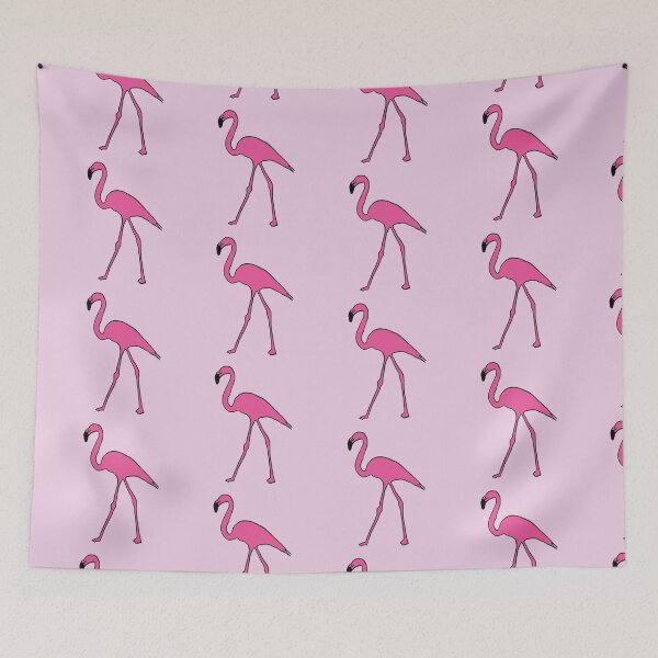 Item preview, Single pink flamingo (dark pink) designed and sold by Attenborough_Fan.