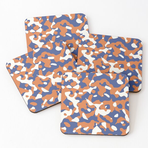 Item preview, Modern Blue And Orange Camo Camouflage  designed and sold by NECHSTORE.