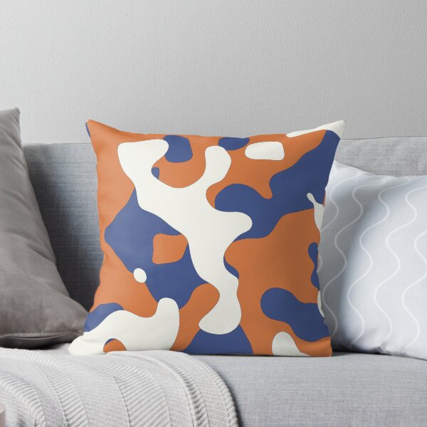 Item preview, Modern Blue And Orange Camo Camouflage  designed and sold by NECHSTORE.