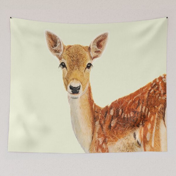 Item preview, Fallow Deer Woodland animal design designed and sold by IslesArt.