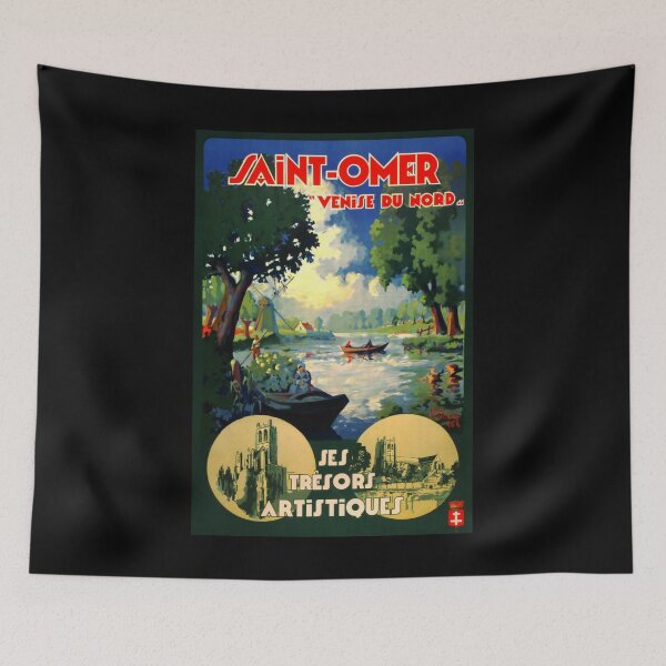 Item preview, retro classic Saint Omer poster designed and sold by CorasPosters.