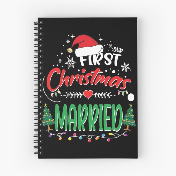 Item preview, Our First Christmas Married Funny 1st Christmas Couples Gift Ideas for Newlyweds Mr and Mrs designed and sold by clothesy7.