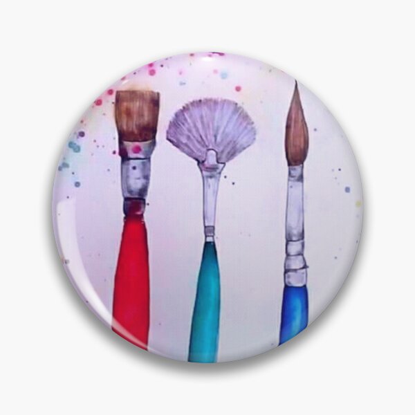 Item preview, Paint brushes illustration with inks designed and sold by horseaddicted.