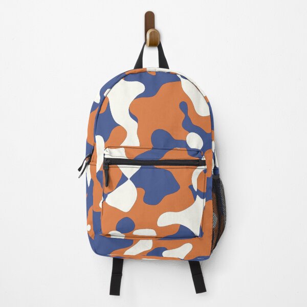 Item preview, Modern Blue And Orange Camo Camouflage designed and sold by NECHSTORE.