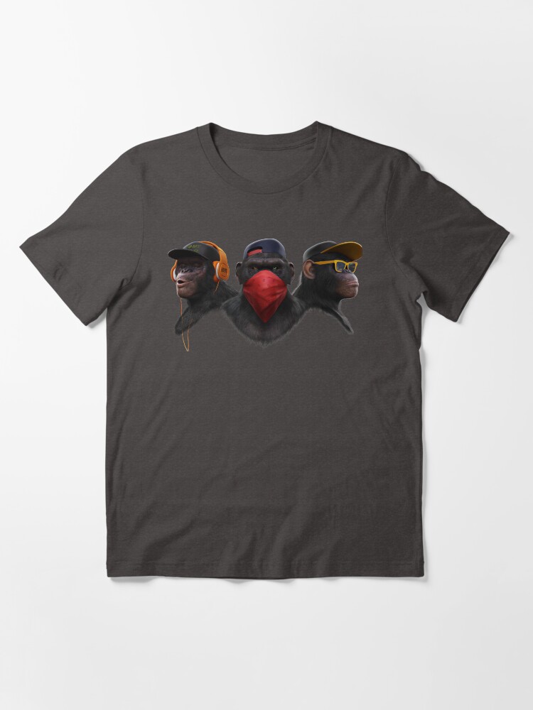 3 monkeys store t shirt