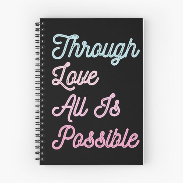 Item preview, Through Love All Is Possible quote by Sarah J.M designed and sold by ds-4.