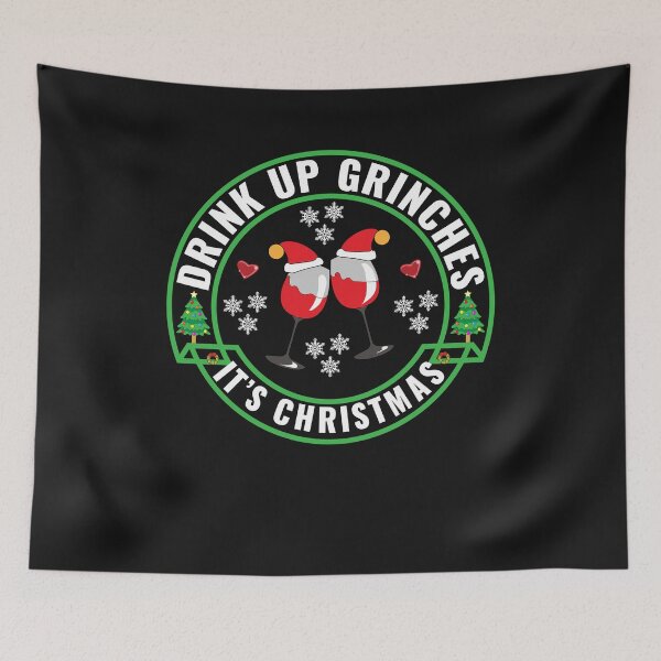 Item preview, DRINK UP GRINCHES WINE LOVERS HOLIDAY CHRISTMAS T-SHIRT designed and sold by bigerdan.