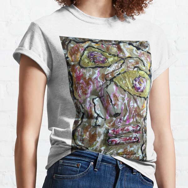 Homage to Dubuffet's Homage to Klee's Senecio (if it existed) Classic T-Shirt