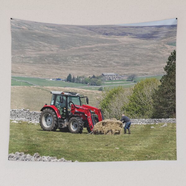 Item preview, Red tractor and farmer designed and sold by Millysuewood.