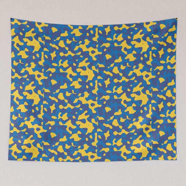 Item preview, Blue And Yellow Army Detailed Camo designed and sold by NECHSTORE.
