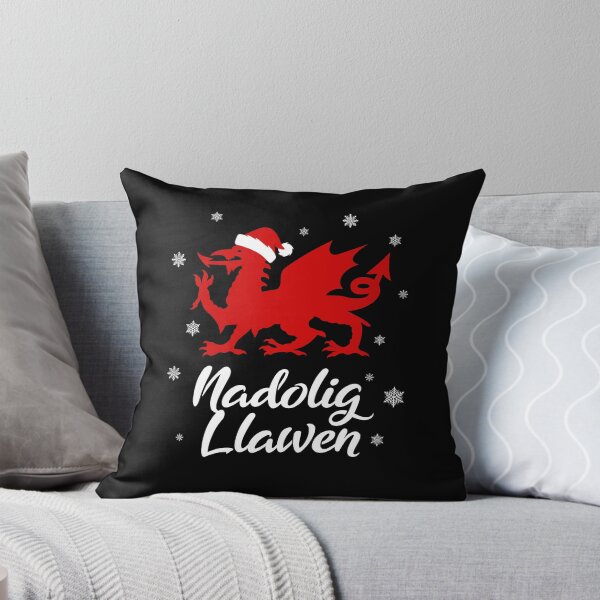 Item preview, Nadolig Llawen Wales Welsh Cymru Merry Christmas Dragon designed and sold by juvajay.