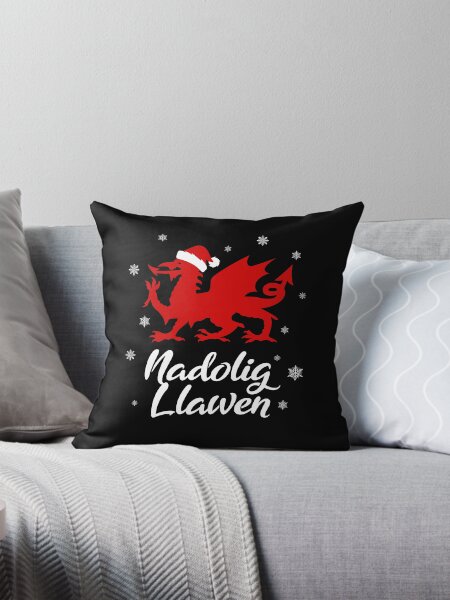 Item preview, Nadolig Llawen Wales Welsh Cymru Merry Christmas Dragon designed and sold by juvajay.