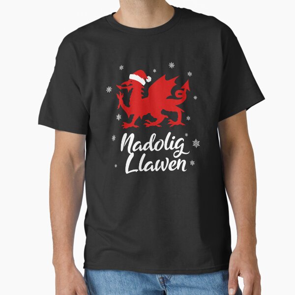 Item preview, Nadolig Llawen Wales Welsh Cymru Merry Christmas Dragon designed and sold by juvajay.