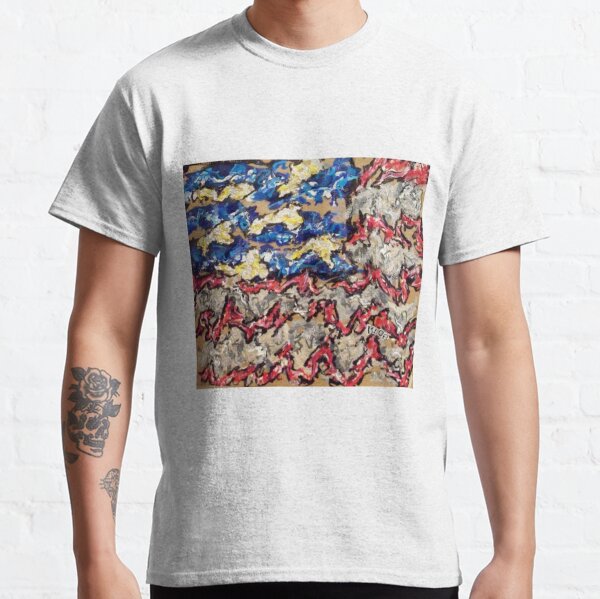 star spangled banner - early overpainting (homage to jasper johns & jimi hendrix)  Classic T-Shirt