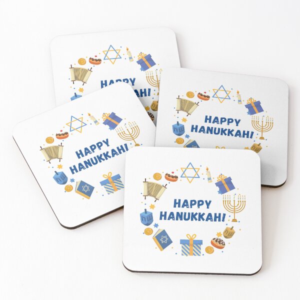 Item preview, happy hanukkah 2021 dreidel menorah designed and sold by happinestSHOP.