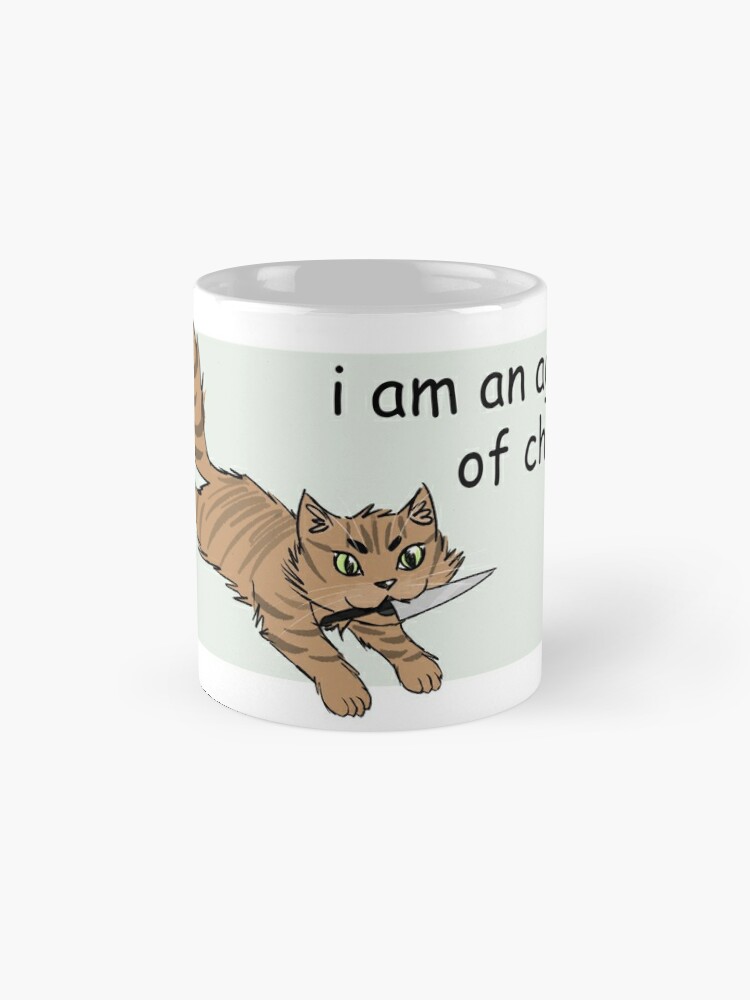 i am an agent of chaos Cat Coffee Mug for Sale by cass-ketch