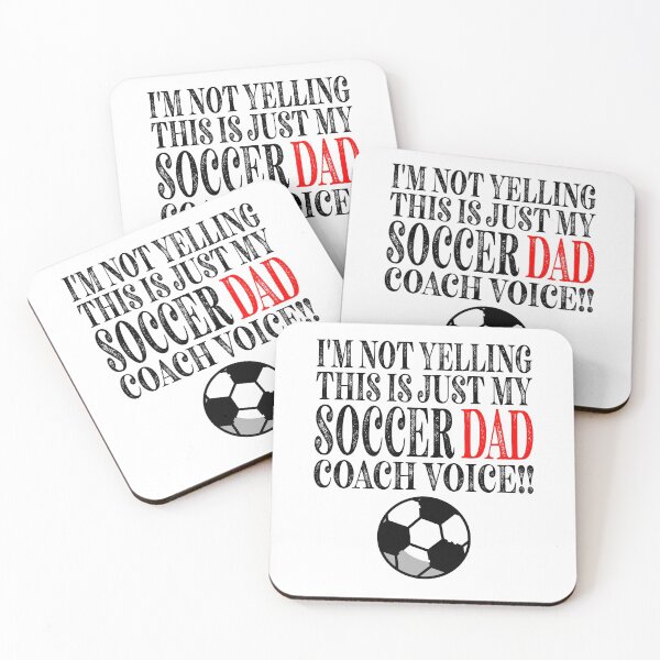 Item preview, Im Not Yelling This Is Just My Soccer DAD Coach Voice Classic Sticker And Shirt Design designed and sold by Glike.