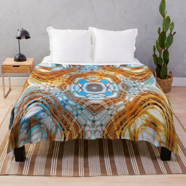Item preview, Gold and White Petals Abstract  Design  designed and sold by Lynn  Marie Sharp.