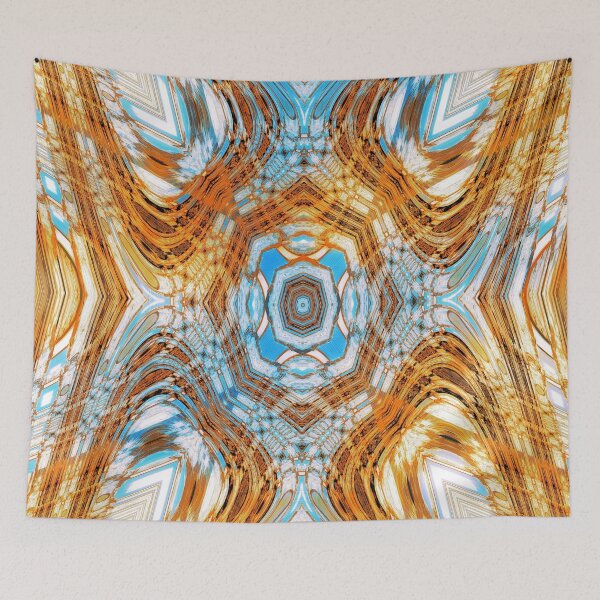 Item preview, Gold and White Petals Abstract  Design  designed and sold by Lynn  Marie Sharp.