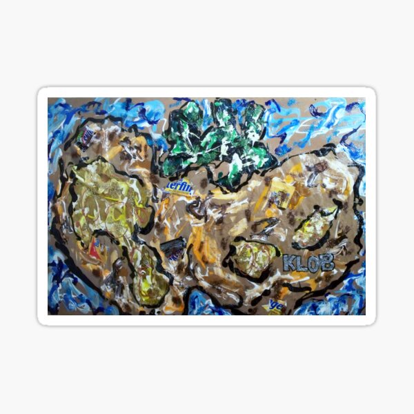 Jack O' Lantern (with candy wrappers) Sticker