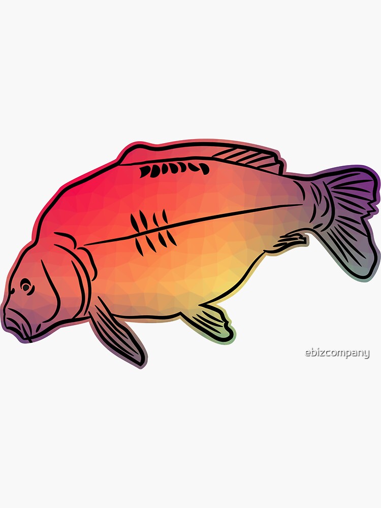 "Carp Angler Gift Carp Angler" Sticker for Sale by Redbubble