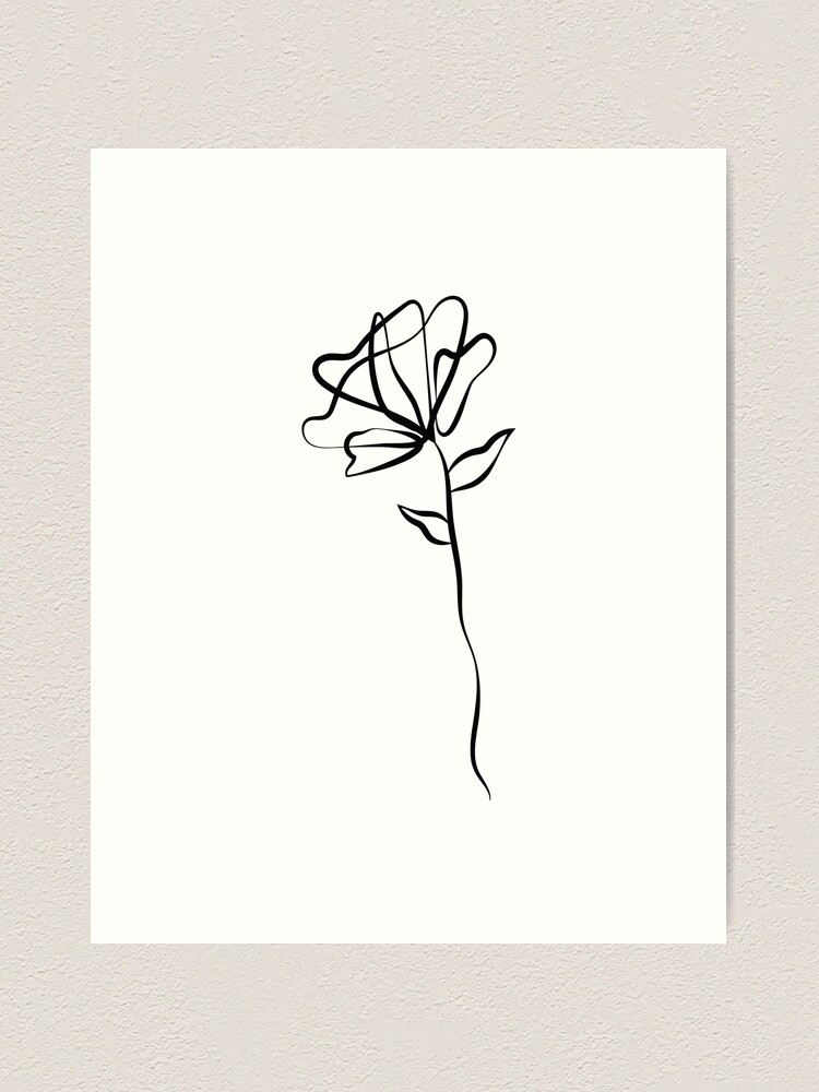 Cahier à spirale avec l'œuvre « Dessin délicate fleur » de l'artiste  ZenNature