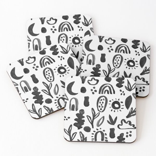Artikelvorschau, Black Watercolour Shapes entworfen und verkauft von RebeccaFlaherty.