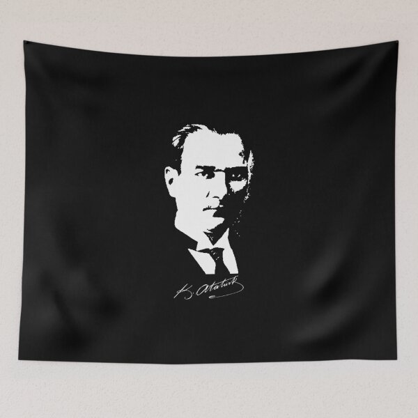 Item preview, Ataturk Photo Ataturk Signature Turkey Gift designed and sold by Nessshirts.
