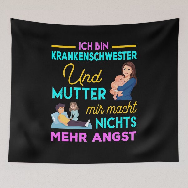 Artikelvorschau, Krankenschwester Und Mutter Krankenpflegerin Pflegerin entworfen und verkauft von PlatonisDesign.