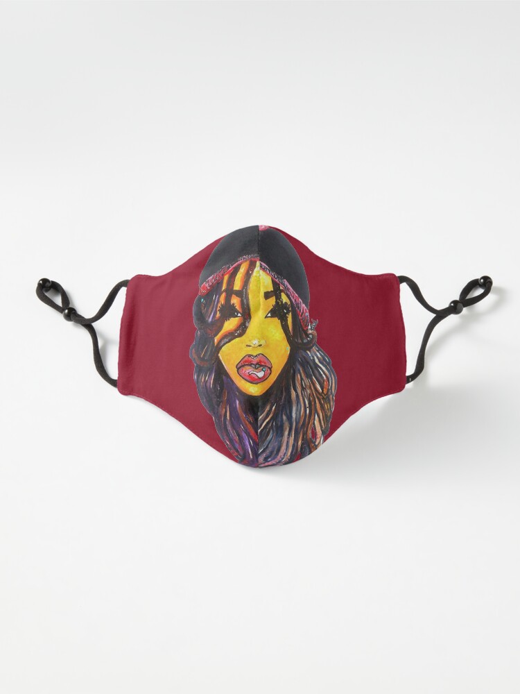 Alternate view of Jamaican Women Dope Dreads Locs Natural Hair Rasta Girl Mask