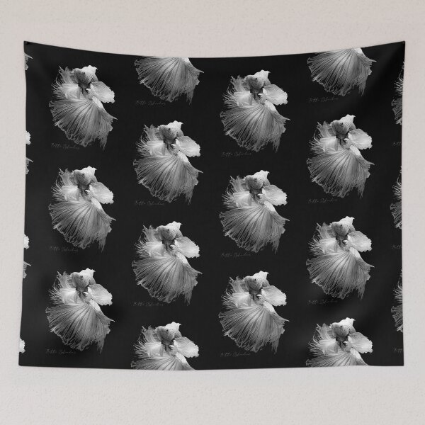 Item preview, Elegant Betta Fish Black & White Fish Keeper designed and sold by JRRTs.